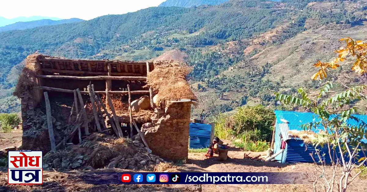 १ वर्षसम्म डोटीका भूकम्प पीडितको आवास निर्माण भएन, स्थानीय तह आश्वासनमा सीमित