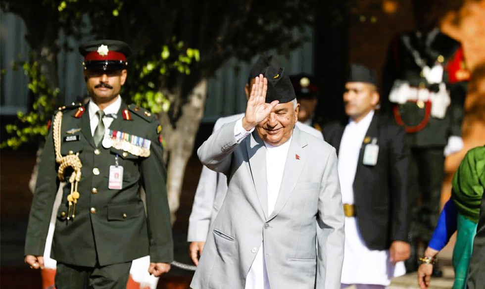 राष्ट्रपति रामचन्द्र आज अपराह्न स्वदेश फर्कदै