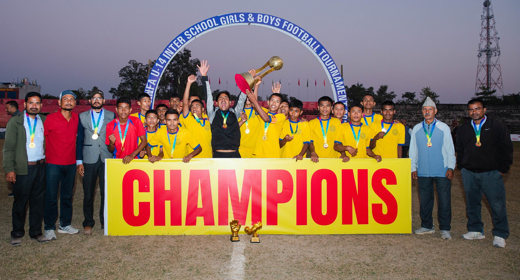 एसपीए एन्फा यू–१४ फुटबल प्रतियोगिता सम्पन्न, दुर्गा भवानी र मोहन्याल प्रदेशस्तरका लागि छनोट