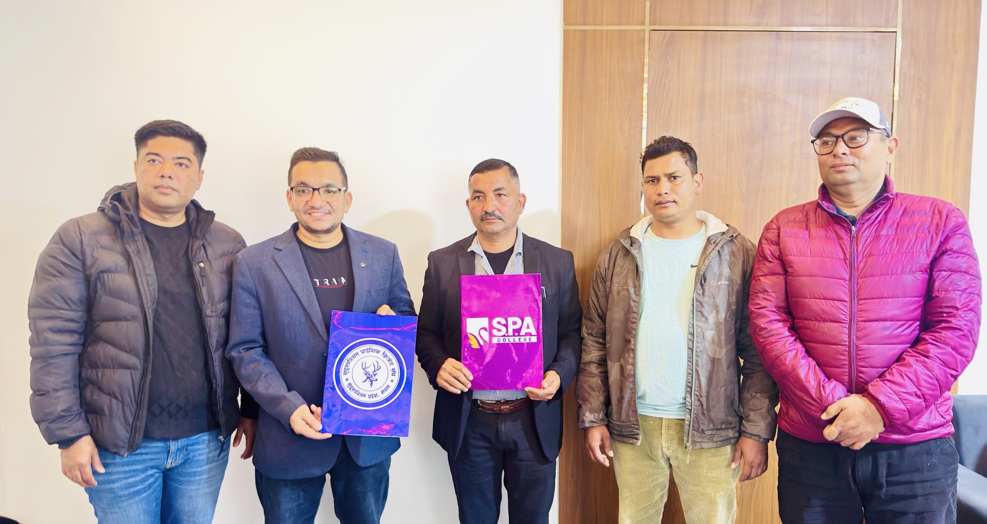 एसपिए कलेज र सुदूरपश्चिम प्रादेशिक क्रिकेट संघ बिच ३ वर्षे मुख्य प्रायोजन सम्बन्धी सम्झौता