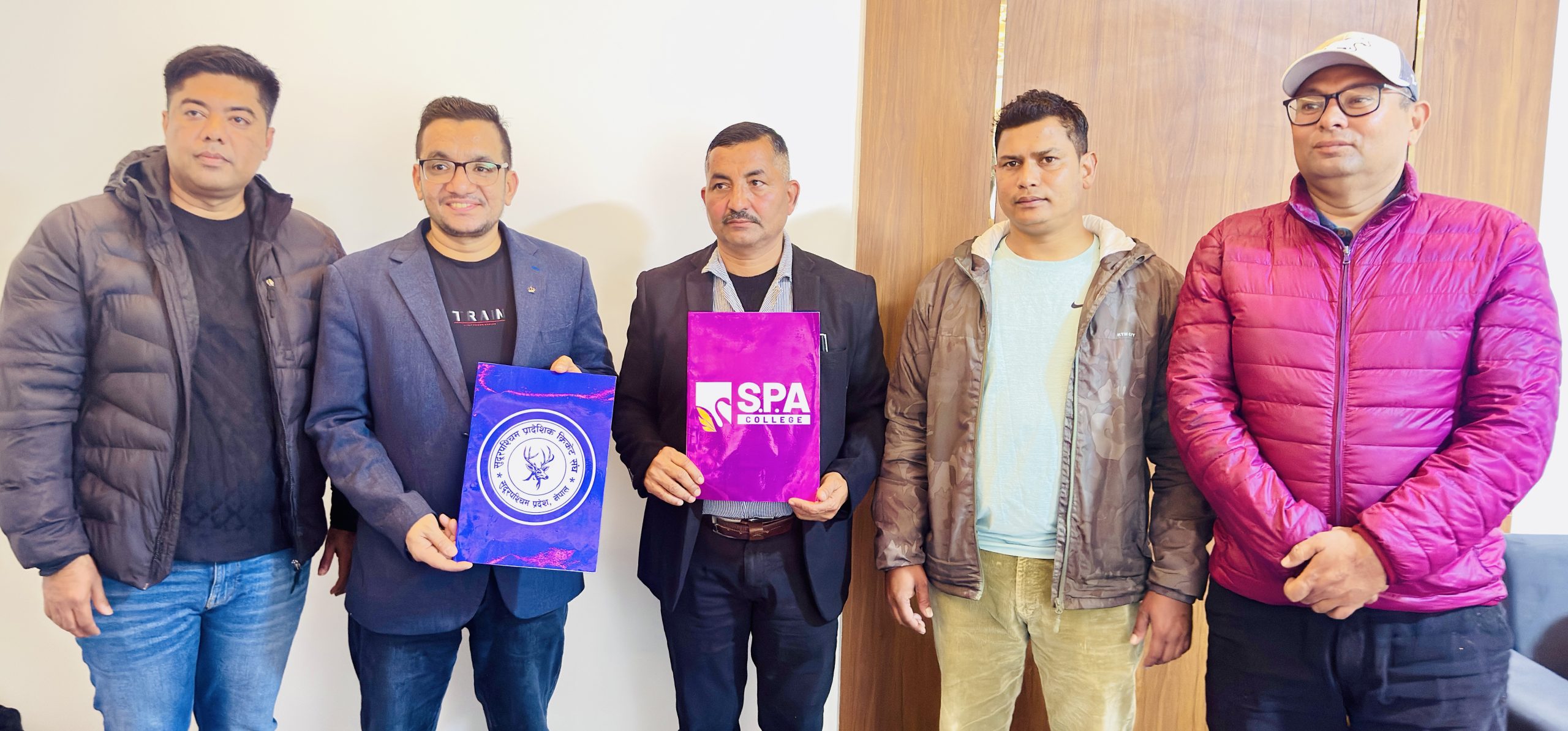 एसपिए कलेज र सुदूरपश्चिम प्रादेशिक क्रिकेट संघ बिच ३ वर्षे मुख्य प्रायोजन सम्बन्धी सम्झौता